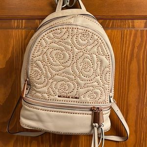 Michael Kors Backpack with Rose Gold Studs